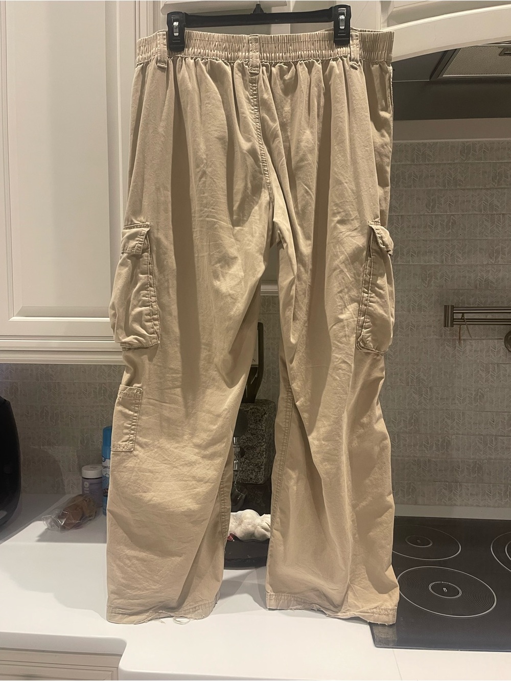 H&M Khaki Cargo Pants with Utility Pockets - Picture 2 of 5